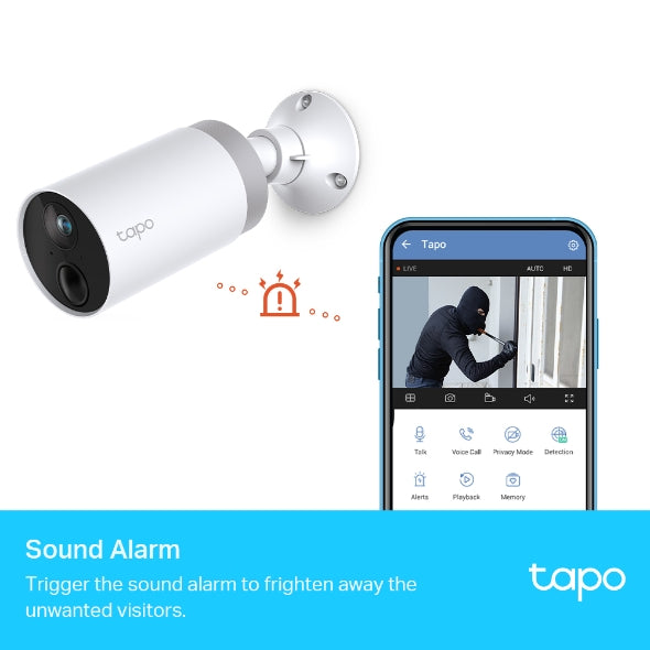 TP-Link Tapo C420S2 Smart Wire-Free Security Camera System 2-pack