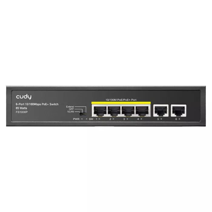 Cudy 6 Port Fast Ethernet 4 PoE 60W Switch