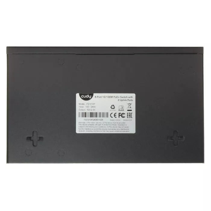 Cudy 10 Port Fast Ethernet 8 PoE 115W Switch
