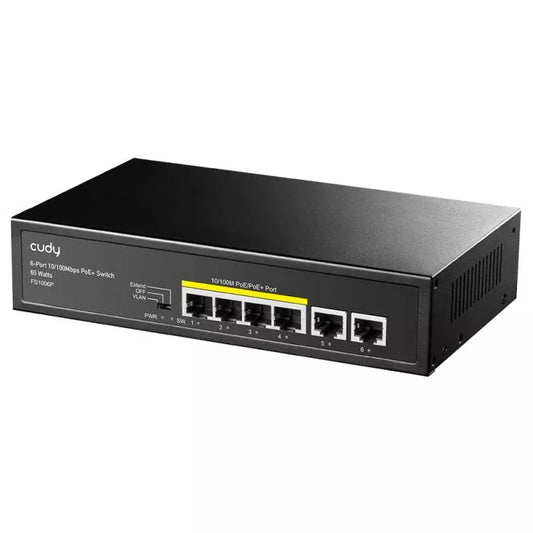 Cudy 6 Port Fast Ethernet 4 PoE 60W Switch