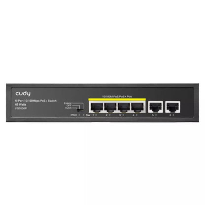 Cudy 6 Port Fast Ethernet 4 PoE 60W Switch